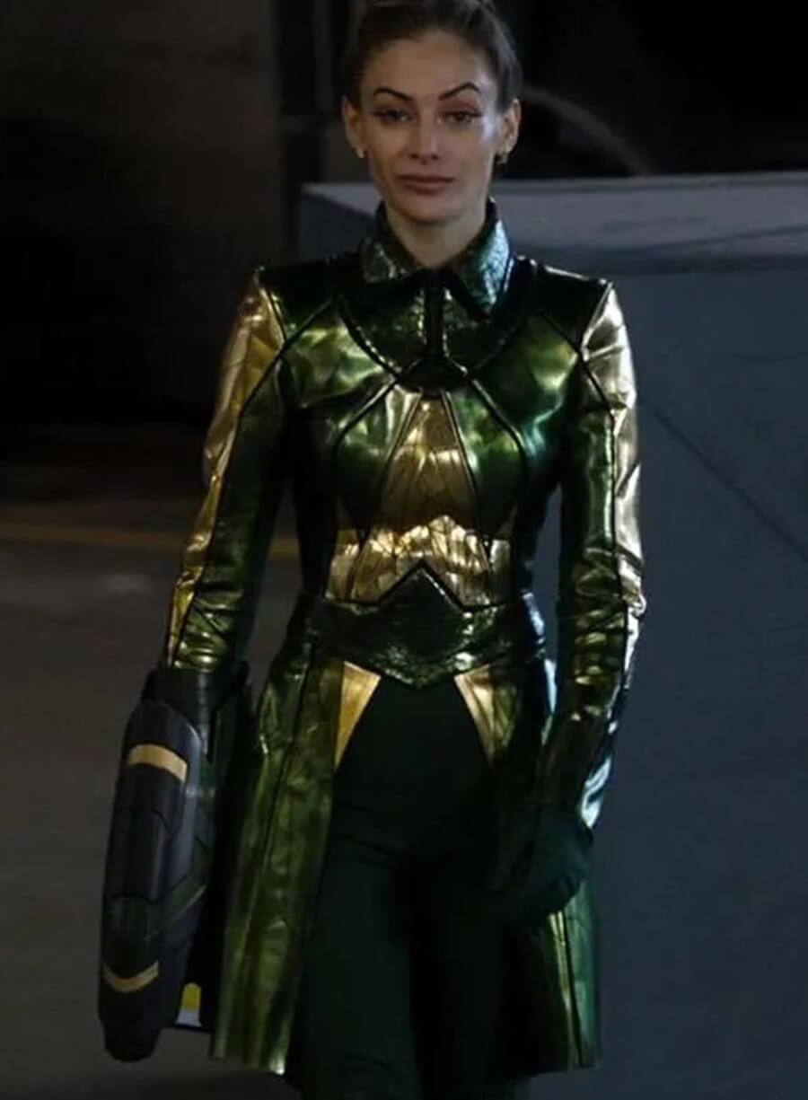 Harpoon Mirror Master Inspired Green and Golden Coat - The Flash S07 Style