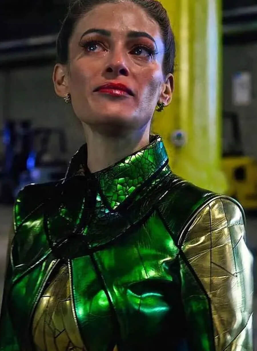Harpoon Mirror Master Inspired Green and Golden Coat - The Flash S07 Style