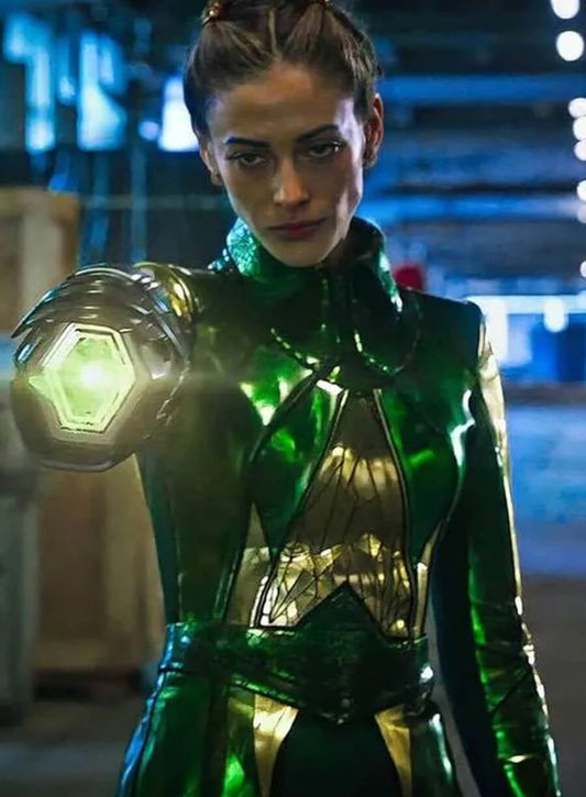 Harpoon Mirror Master Inspired Green and Golden Coat - The Flash S07 Style