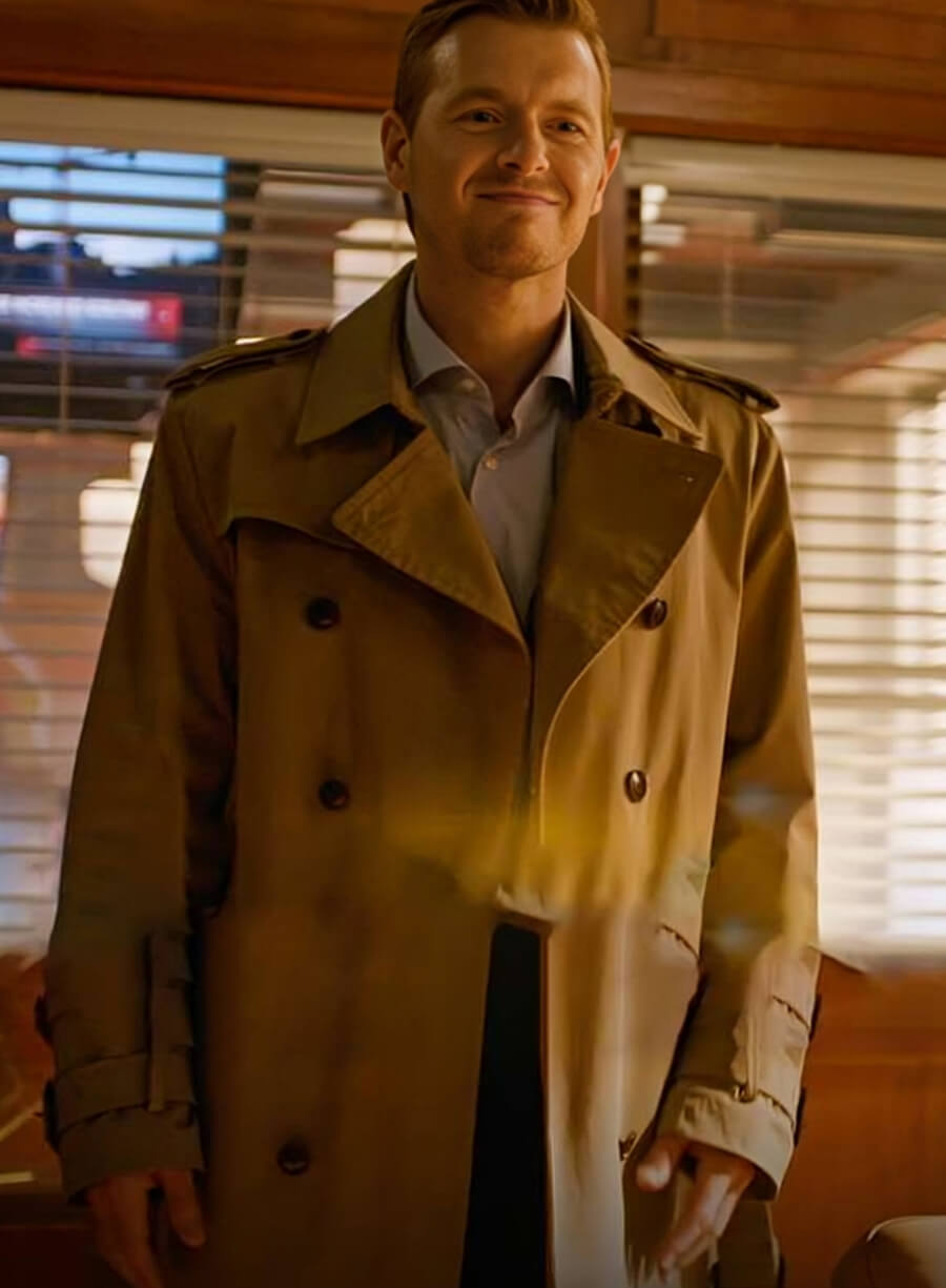 Harpoon Rick Cosnett Inspired Brown Cotton Fabric Coat - The Flash Tv Series Style