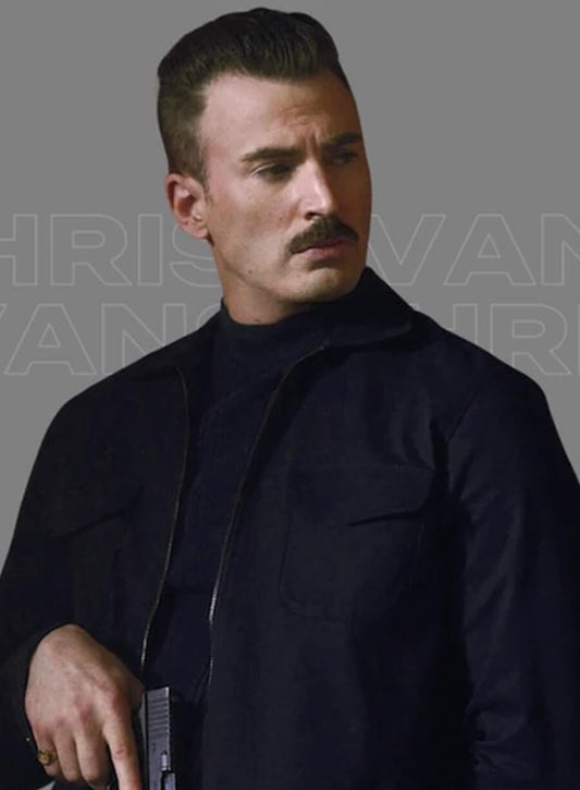 Harpoon Lloyod Hansen Inspired Black Leather Jacket - The Gray Man Style
