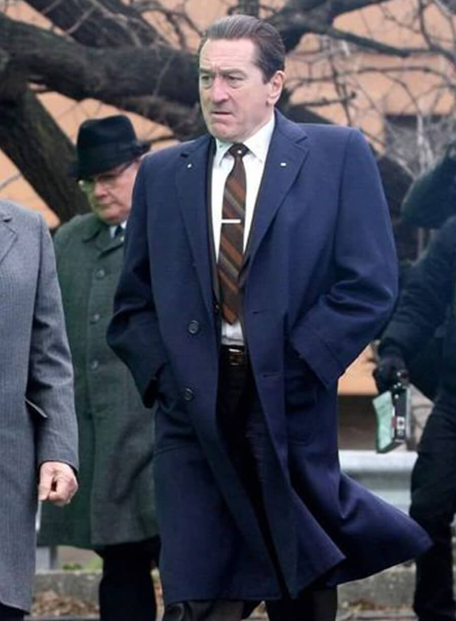 Harpoon Frank Sheeran Inspired Blue Coat - The Irishman Style