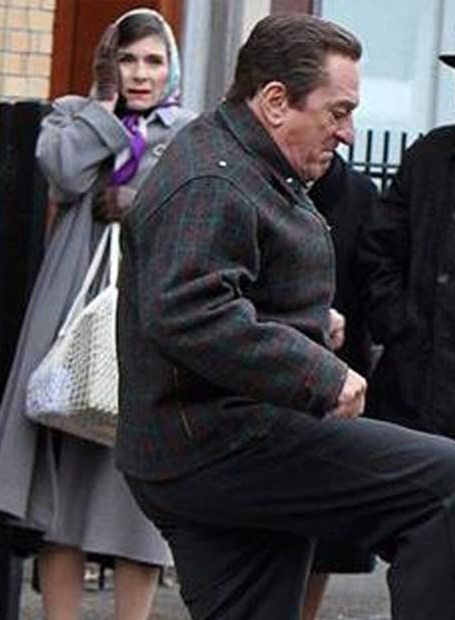 Harpoon Frank Sheeran Inspired Black Wool Jacket - The Irishman Style