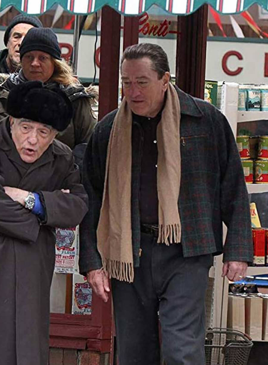 Harpoon Frank Sheeran Inspired Black Wool Jacket - The Irishman Style