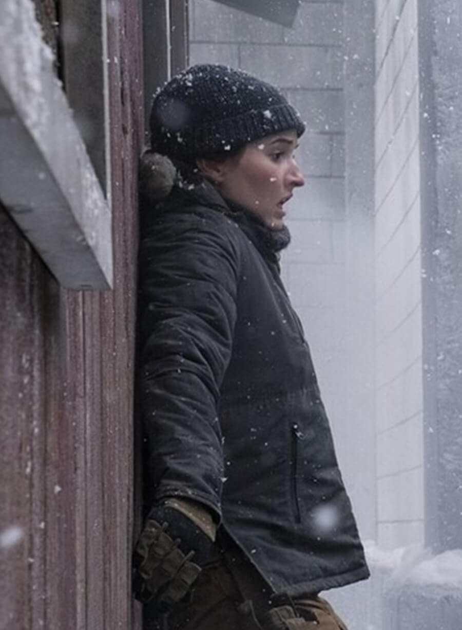 Harpoon Abby Anderson Inspired Black Polyester Cotton Hooded Jacket - The Last of Us 2 Style