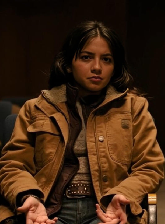 Harpoon Isabela Merced Inspired Brown Cotton Fabric Cotton Jacket - The Last of Us S02 Style