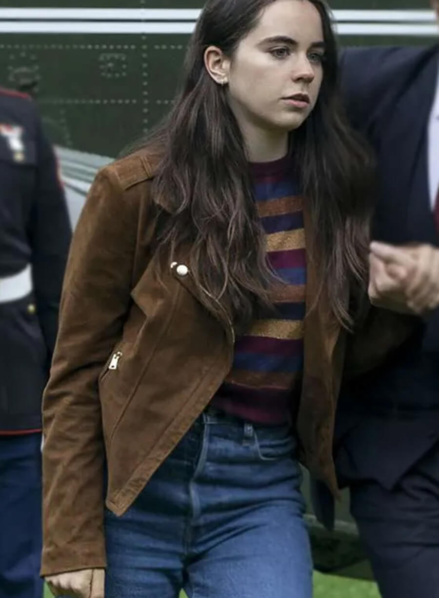 Harpoon Maddie Redfield Inspired Brown Leather Jacket - The Night Agent Style