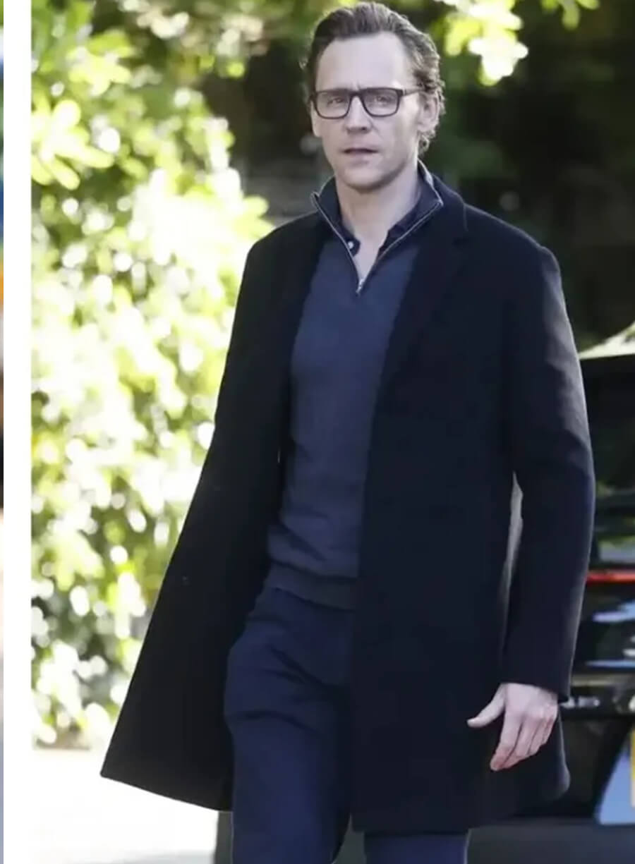 Harpoon Jonathan Pine Inspired Black Coat - The Night Manager Style