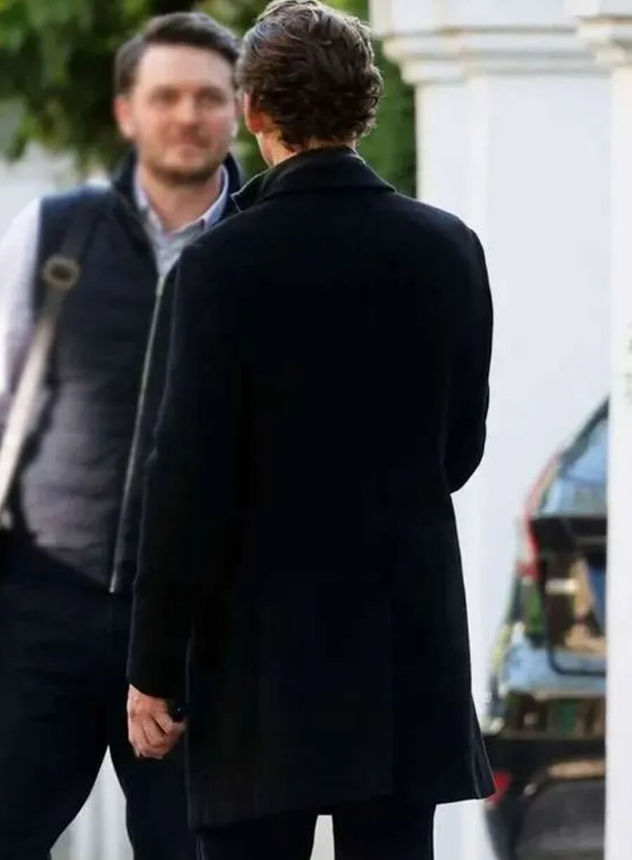 Harpoon Jonathan Pine Inspired Black Coat - The Night Manager Style