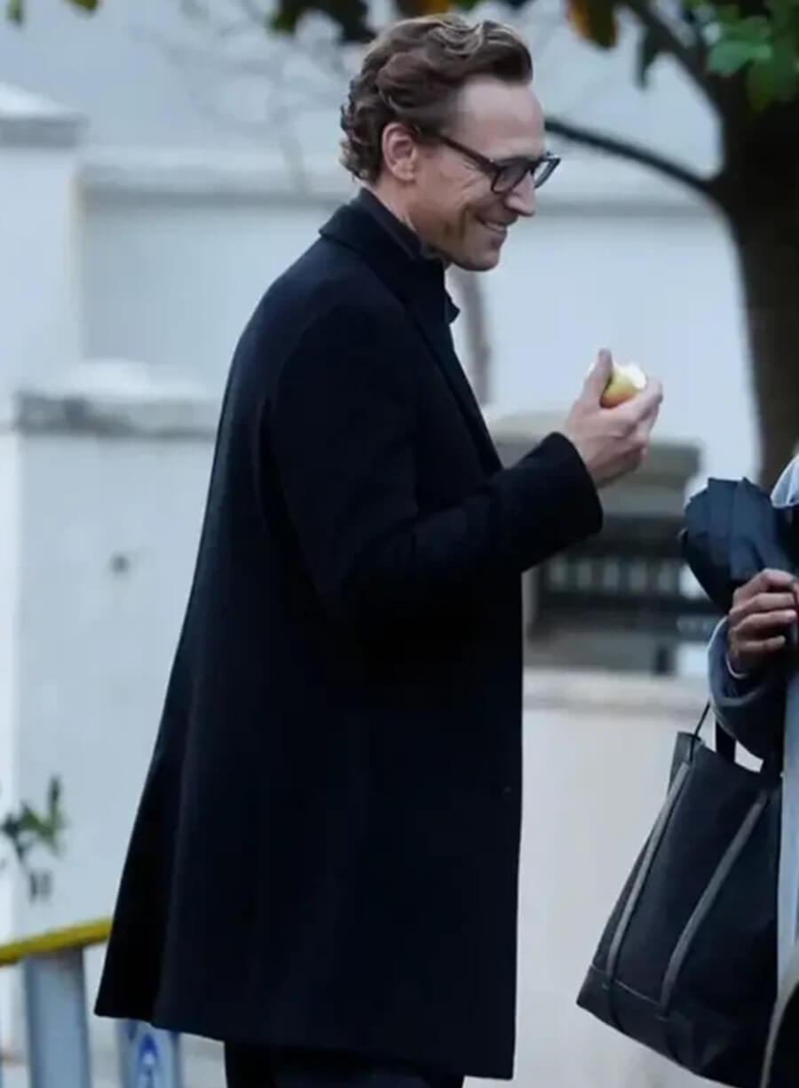 Harpoon Jonathan Pine Inspired Black Coat - The Night Manager Style