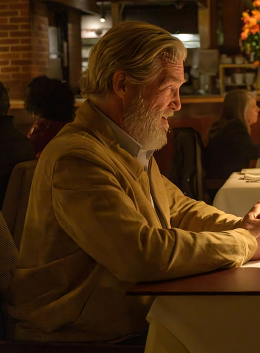 Harpoon Jeff Bridges Inspired Brown Suede Leather Leather Jacket - The Old Man Tv Series Style