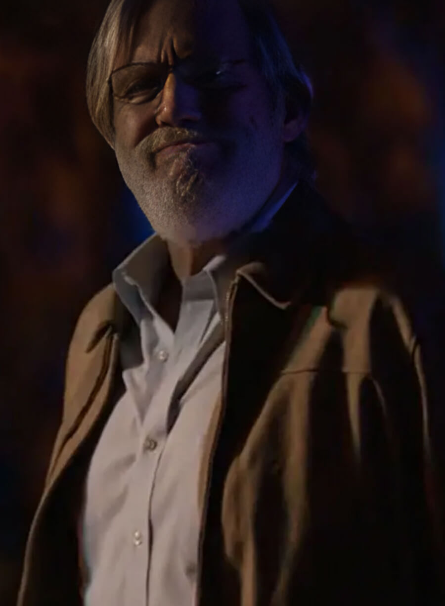 Harpoon Jeff Bridges Inspired Brown Suede Leather Leather Jacket - The Old Man Tv Series Style