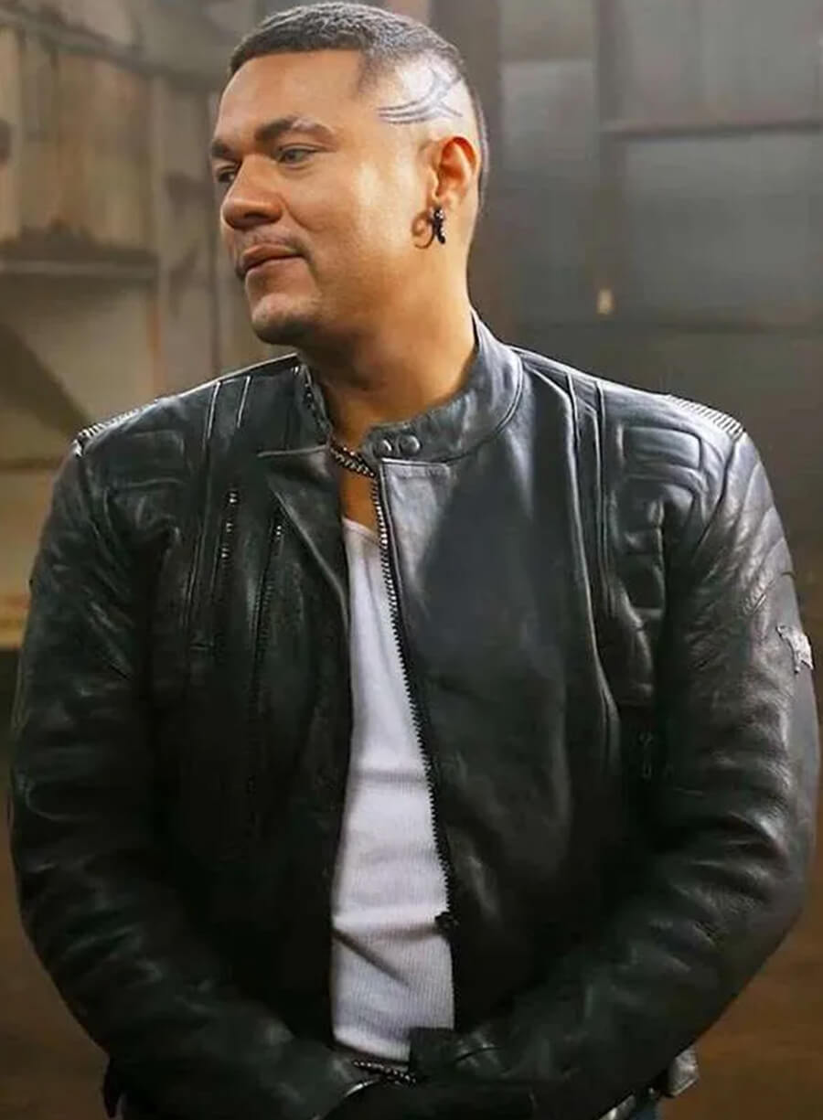 Harpoon Miguel Inspired Black Leather Jacket - The Pickup 2025 Style
