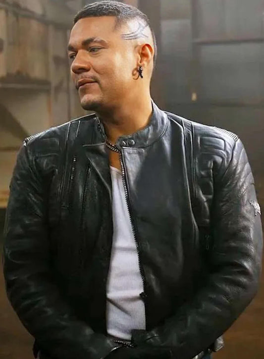 Harpoon Miguel Inspired Black Leather Jacket - The Pickup 2025 Style