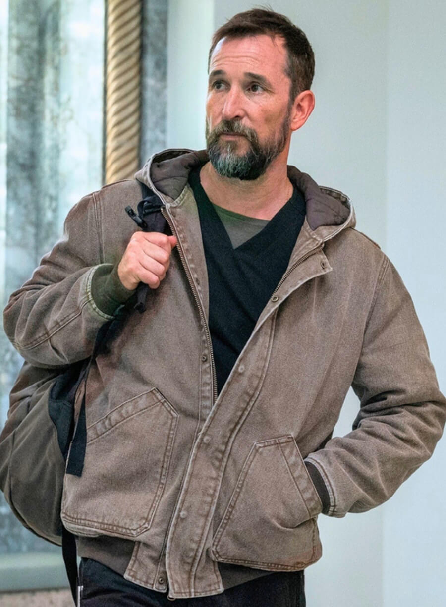 Harpoon Dr. Michael Robinavitch Inspired Brown Hooded Jacket - The Pitt Style