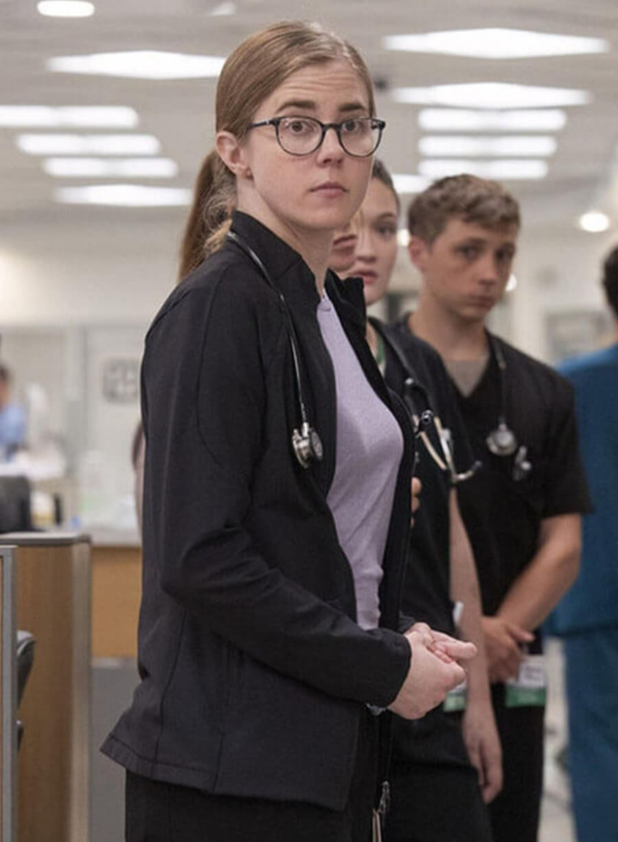 Harpoon Dr Melissa Inspired Black Cotton Jacket - The Pitt Style