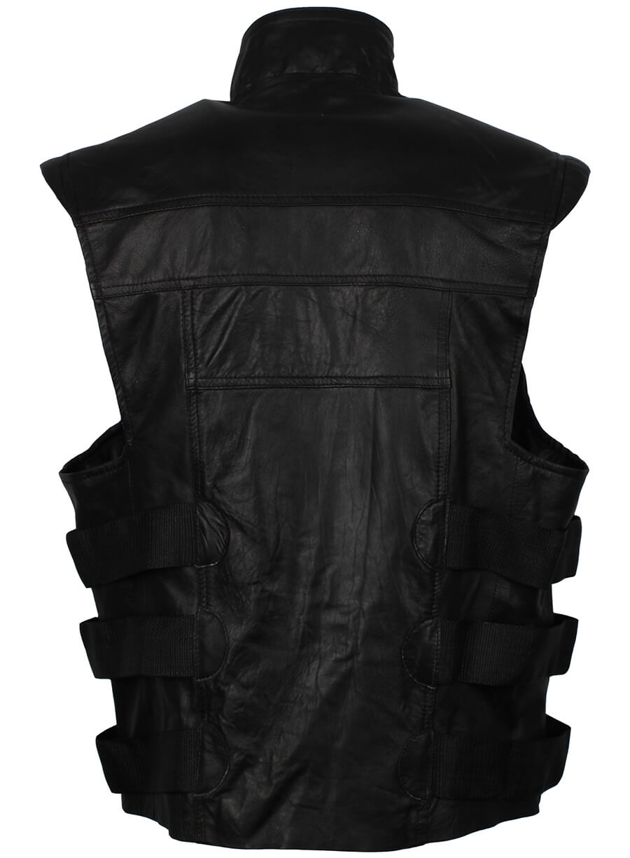Harpoon the Punisher Inspired Black Real Leather Leather Jacket