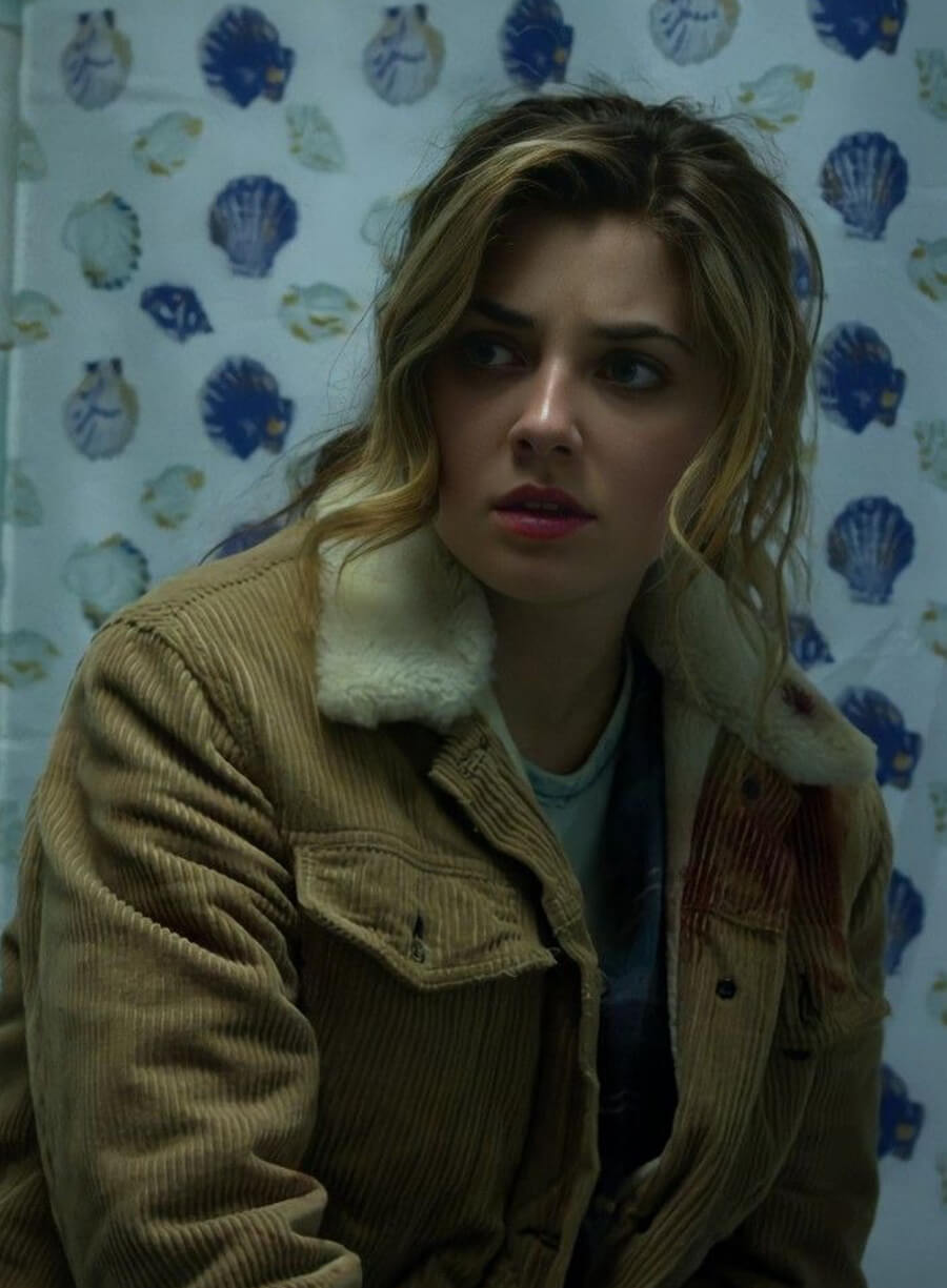 Harpoon Amy Bendix Inspired Brown Leather Jacket - The Punisher Tv Series Style