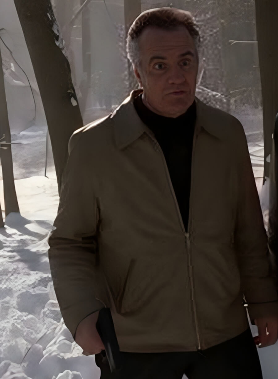 Harpoon Paulie Gualtieri Inspired Beige Leather Jacket - The Sopranos Style