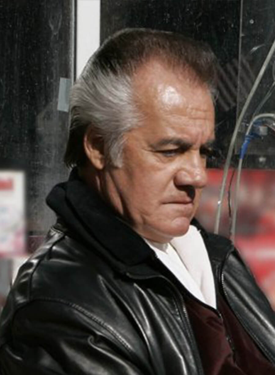 Harpoon Paulie Gualtieri Inspired Black Genuine Leather Leather Jacket - The Sopranos Style
