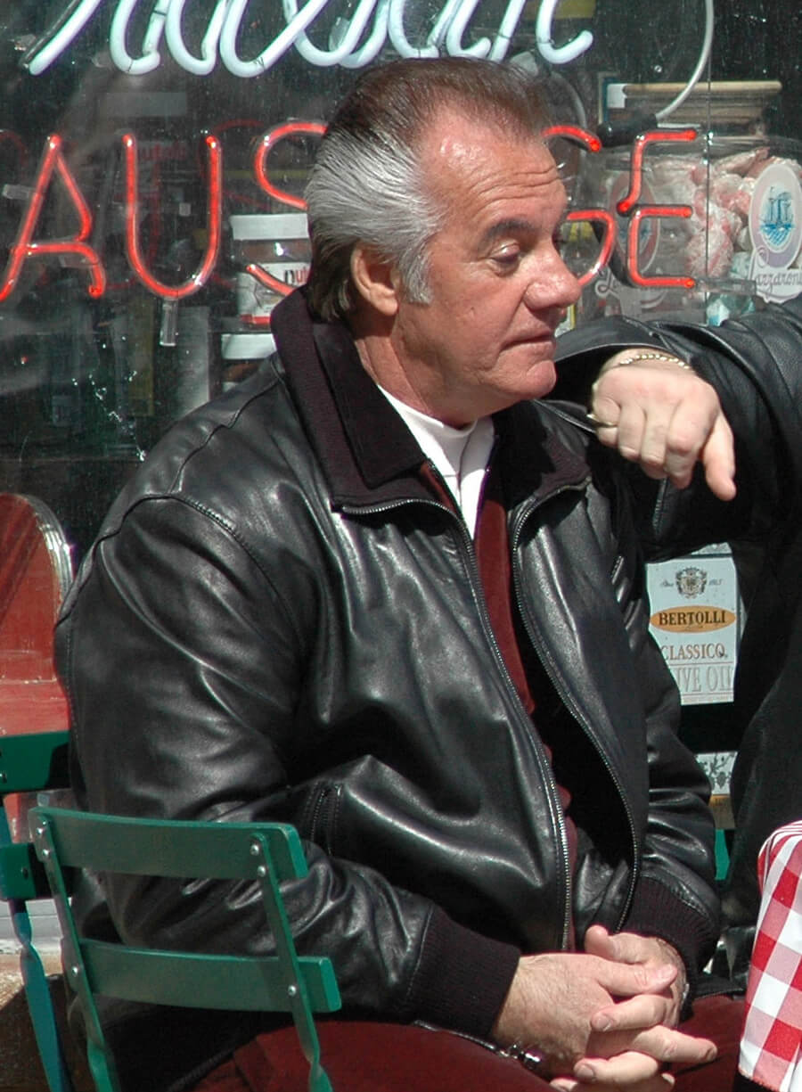 Harpoon Paulie Gualtieri Inspired Black Genuine Leather Leather Jacket - The Sopranos Style