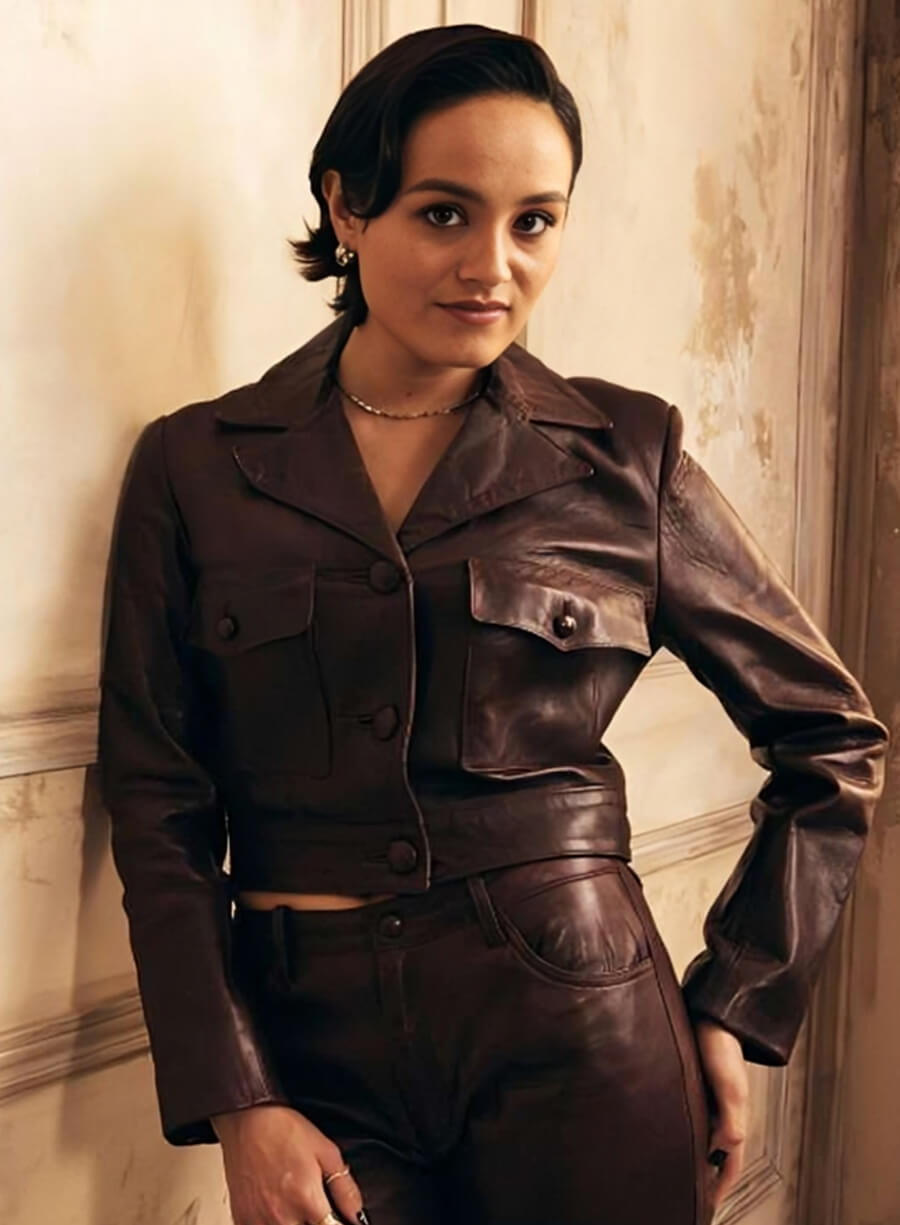 Harpoon Chase Sui Wonders Inspired Brown Real Leather Leather Jacket - The Studio Style