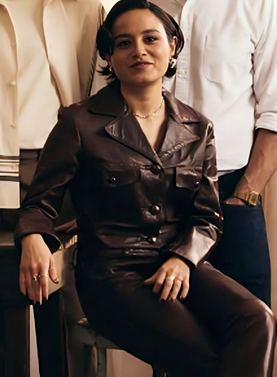 Harpoon Chase Sui Wonders Inspired Brown Real Leather Leather Jacket - The Studio Style