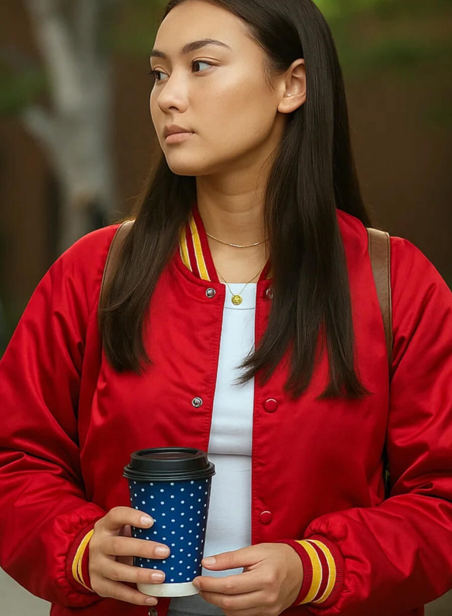 Harpoon Belly Inspired Red Leather Jacket - The Summer I Turned Pretty Style