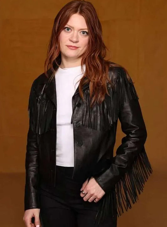Harpoon Megan Inspired Black Leather Jacket - The Surrender 2025 Style