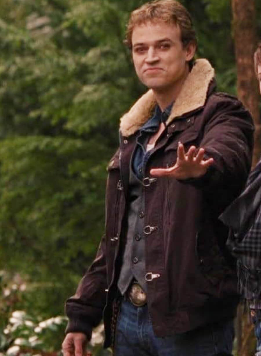 Harpoon Benjamin Inspired Brown Cotton Fabric Cotton Jacket - The Twilight Saga: Breaking Dawn 2 Style