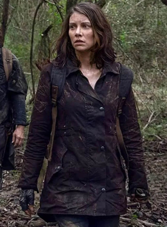 Harpoon Maggie Rhee Inspired Brown Cotton Jacket - The Walking Dead Series Style