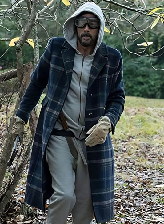 Harpoon Jeffrey Dean Morgan Inspired Black Wool Coat - The Walking Dead Style