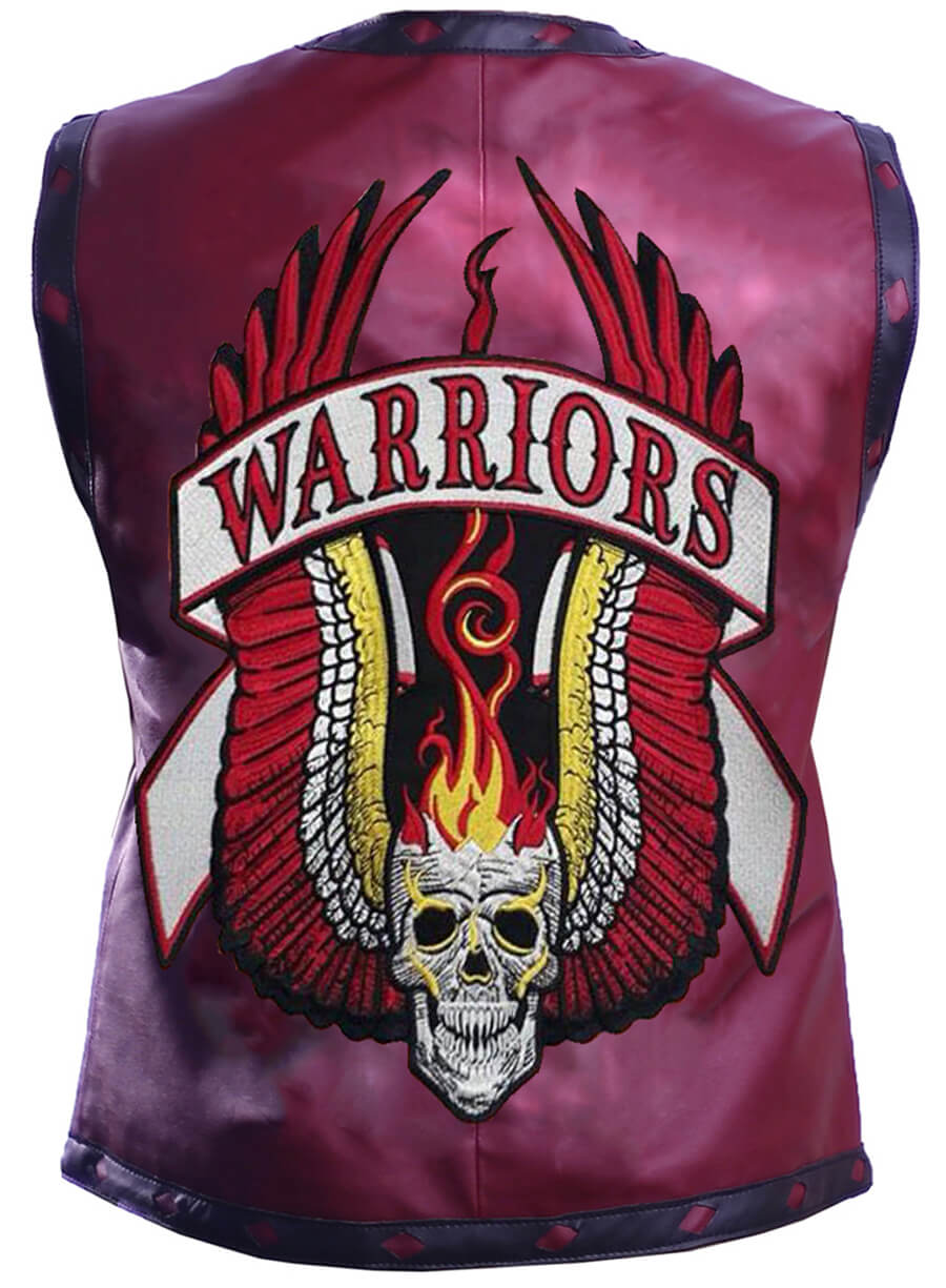 Harpoon The Warriors Game Maroon Vest Inspired Maroon Faux Leather or Real Leather Leather Jacket