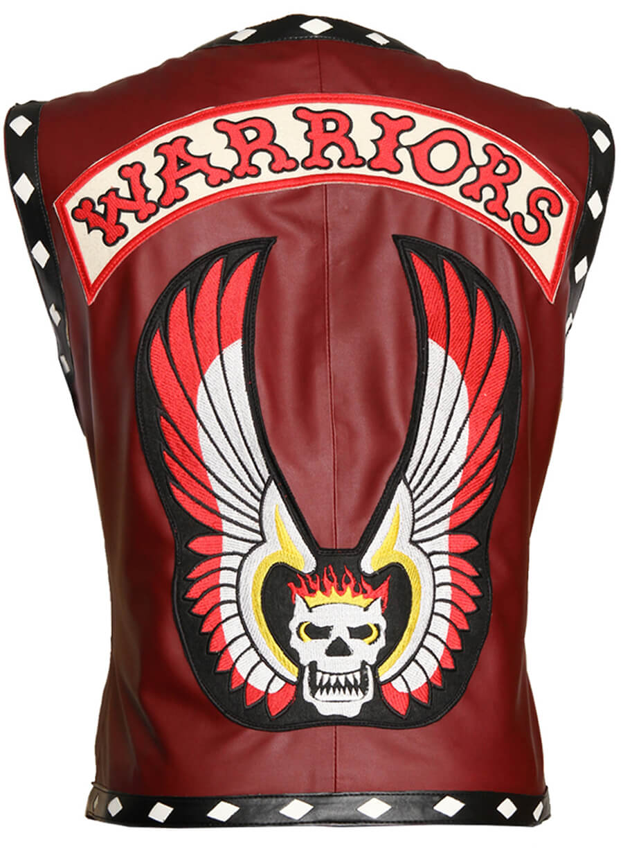 Harpoon The Warriors Vest Men's Inspired Brown Faux Leather or Real Leather Costume Jacket