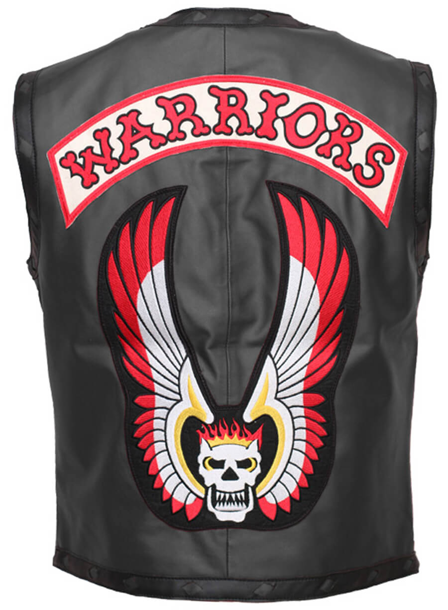 Harpoon Swan Inspired Blue Faux Leather or Real Leather Leather Jacket - The Warriors Style