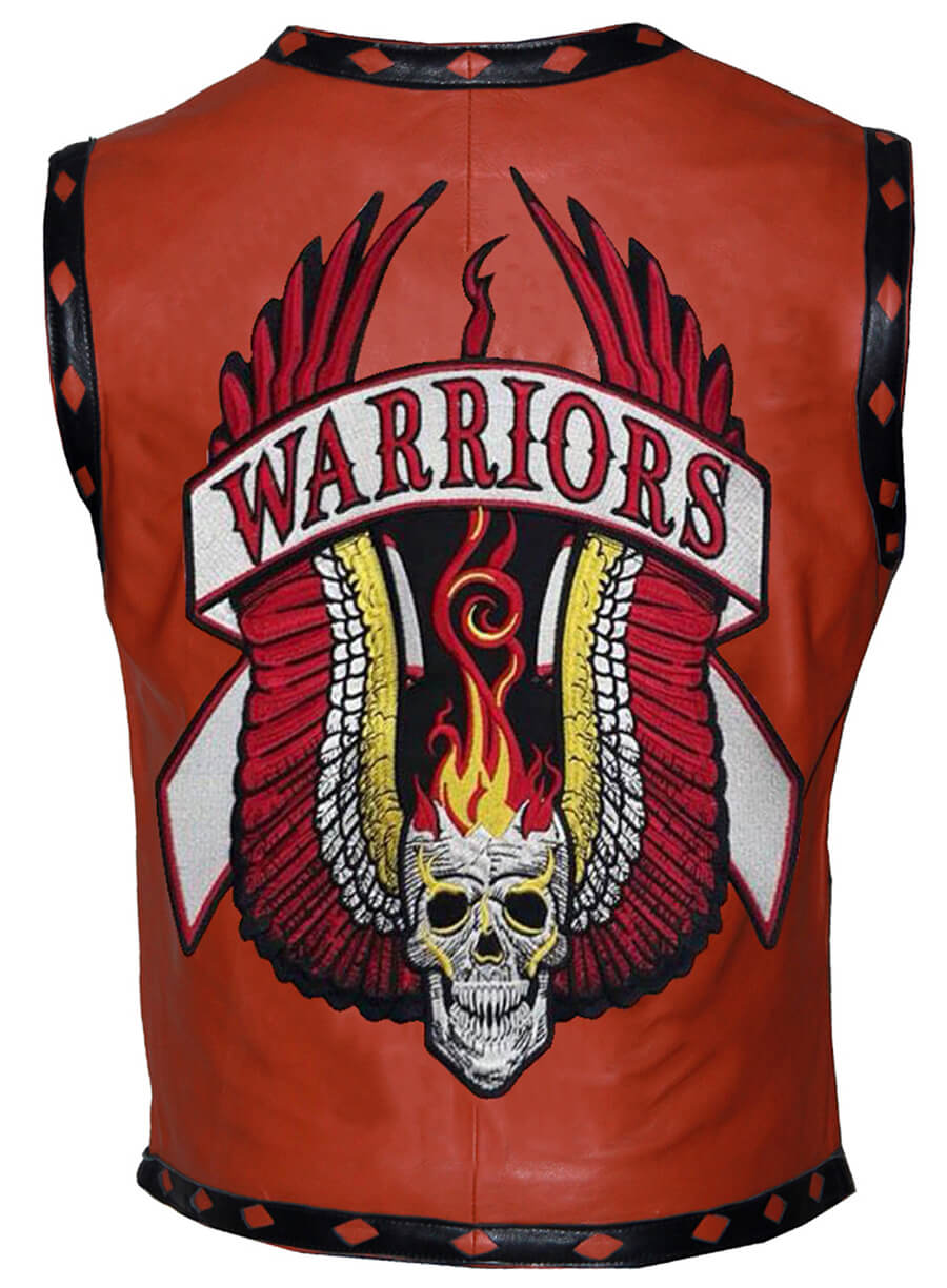 Harpoon The Warriors Video Game Vest Inspired Brown Faux Leather or Real Leather Leather Jacket