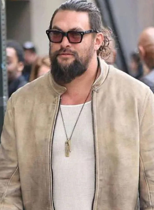 Harpoon Jonny Hale Inspired Beige Leather Jacket - The Wrecking Crew Style