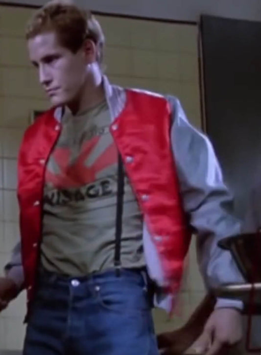 Harpoon Freddy Inspired Orange and Silver Leather Jacket - The Real Housewives of Orange County Style