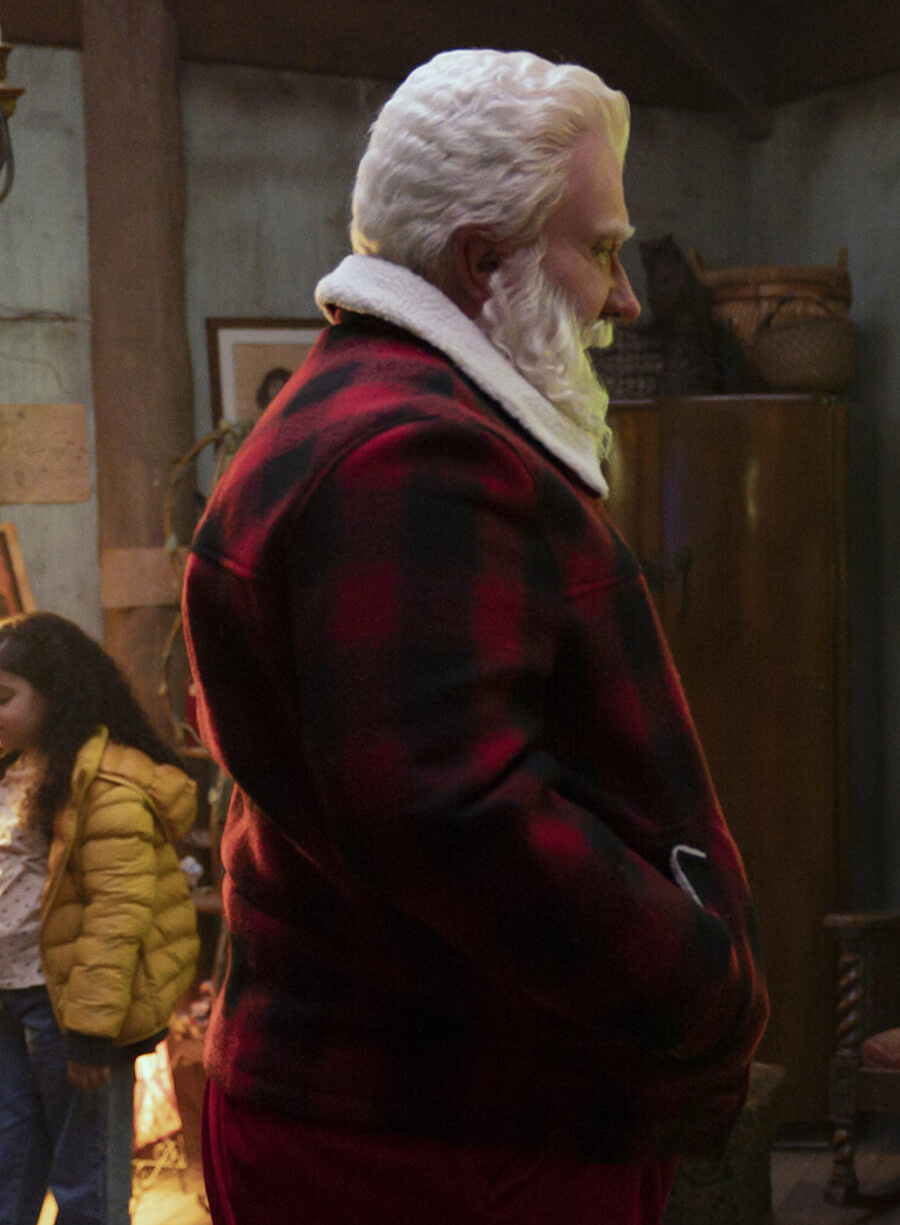 Harpoon Tim Allen Santa Claus Inspired Red Wool Fabric Wool Jacket - The Santa Clauses Style