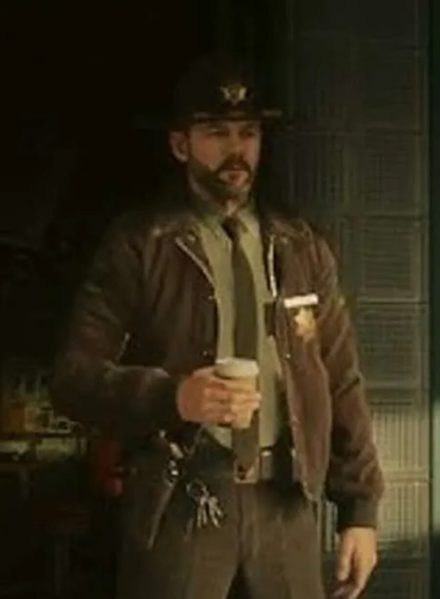 Harpoon Tim Breaker Inspired Brown Leather Jacket - Alan Wake 2 Style