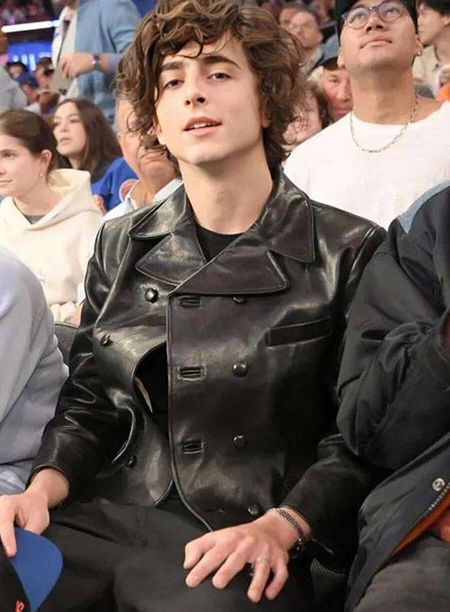Harpoon Timothee Chalamet NYC Inspired Black Leather Jacket