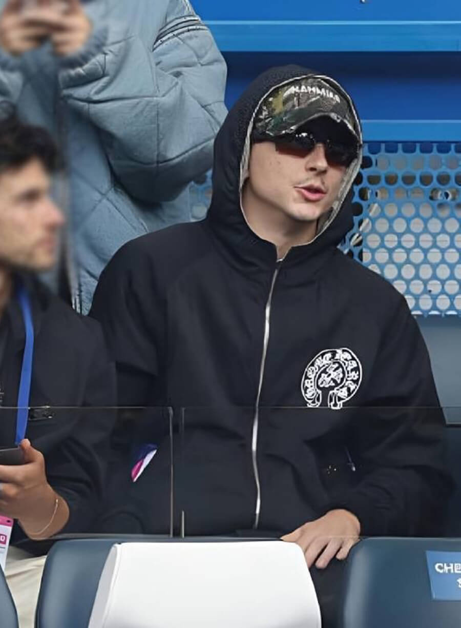 Harpoon Timothee Chalamet Premier League Hoodie Inspired Black Hooded Jacket