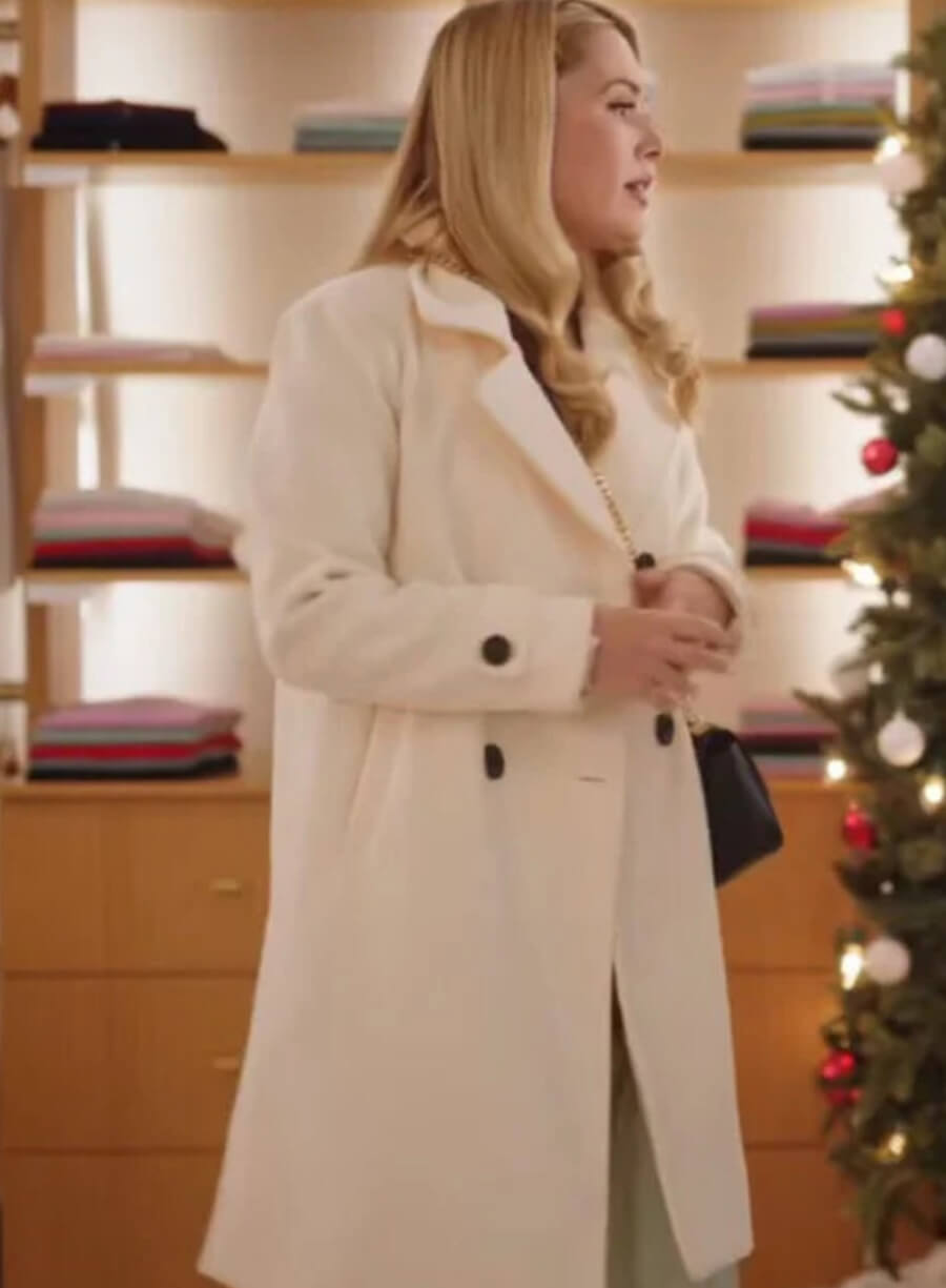 Harpoon Tina Mitchell Inspired White Coat - Unwrapping Christmas: Tina's Miracle Style