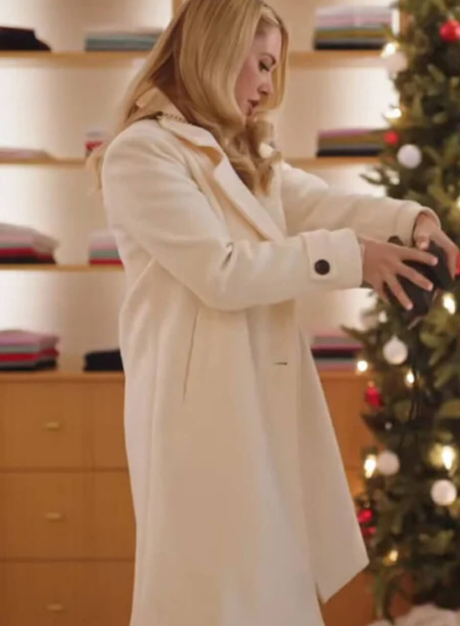 Harpoon Tina Mitchell Inspired White Coat - Unwrapping Christmas: Tina's Miracle Style