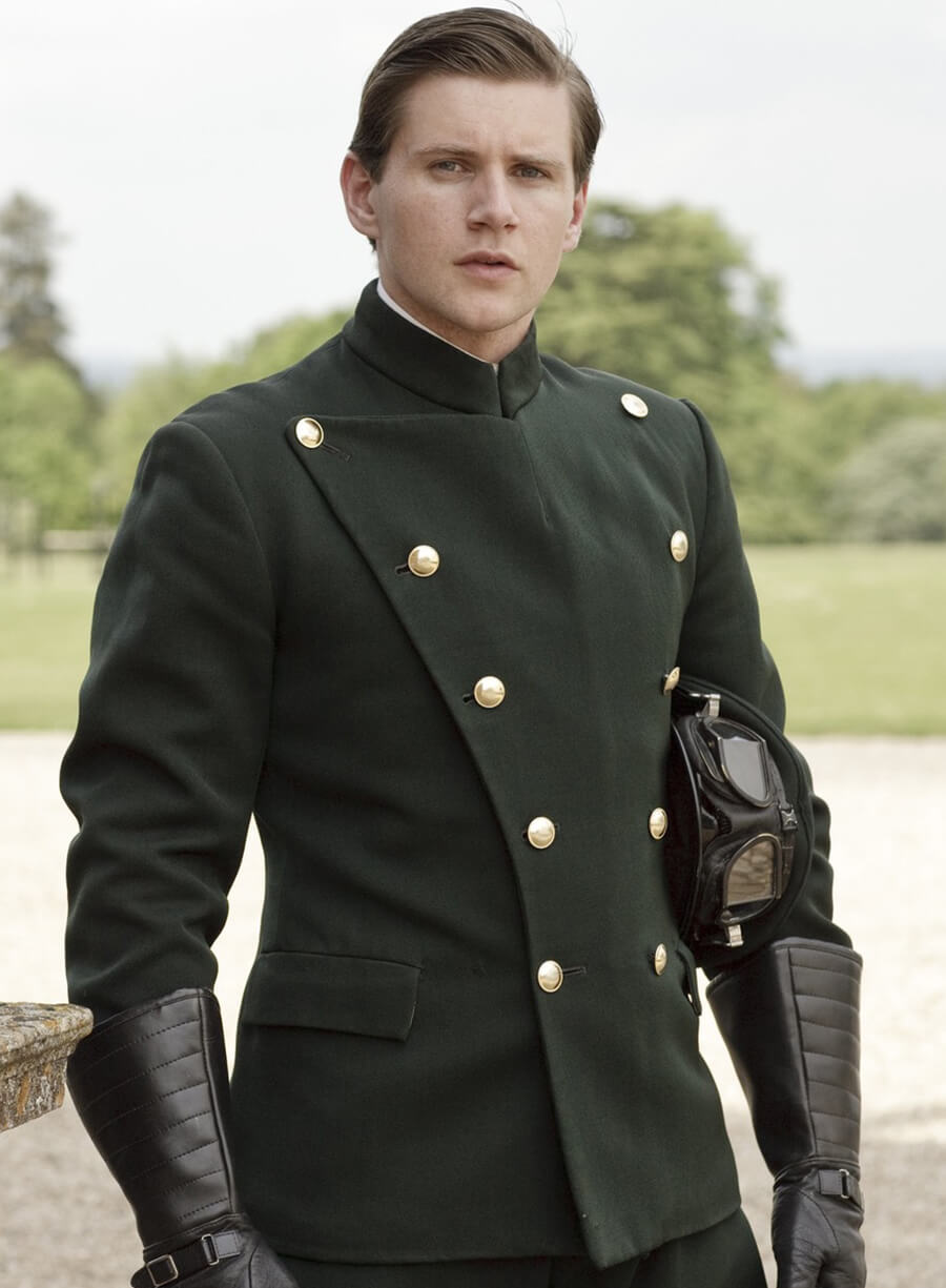 Harpoon Tom Branson Inspired Green Wool Jacket - Downton Abbey Style