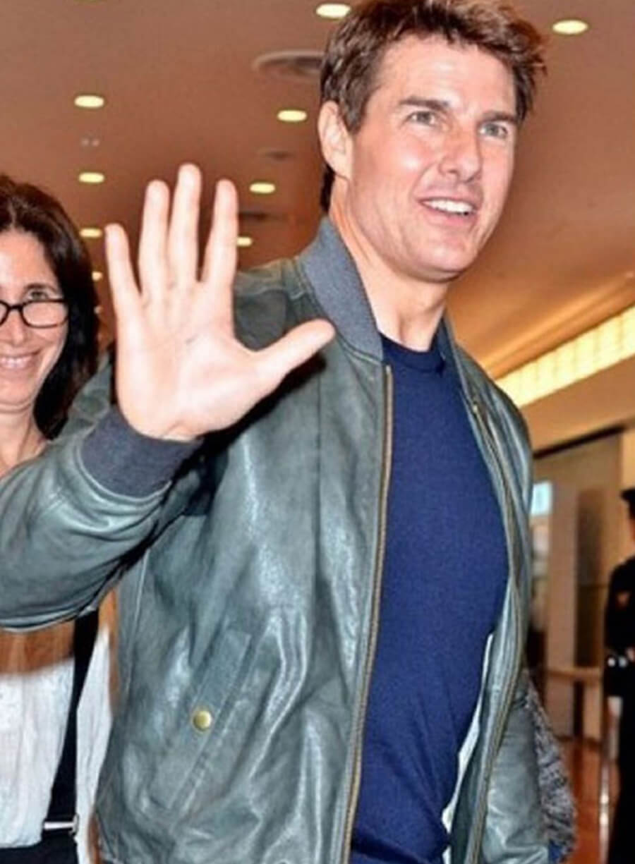 Harpoon Tom Cruise Inspired Olive Green Bomber Jacket