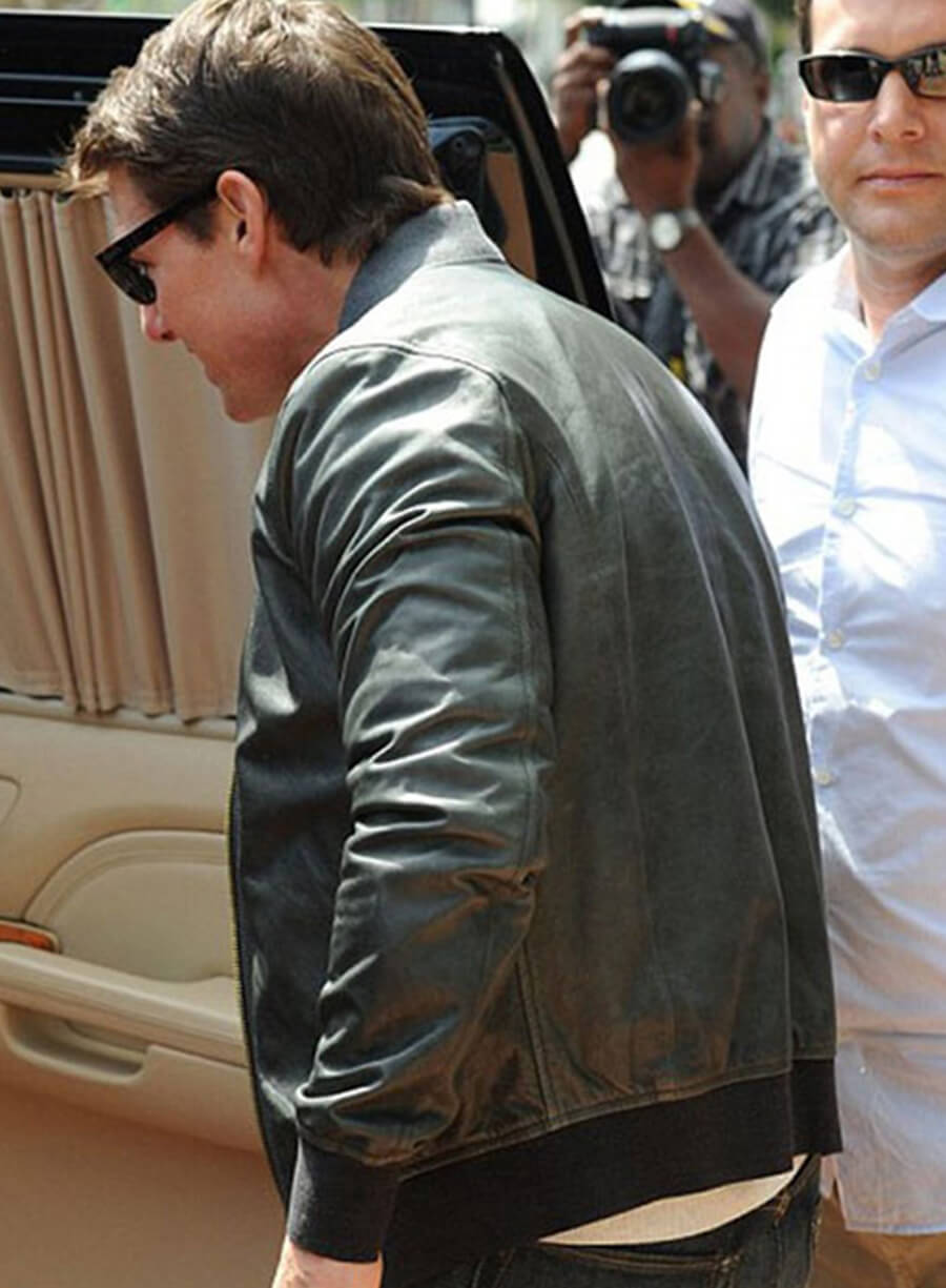 Harpoon Tom Cruise Inspired Olive Green Bomber Jacket