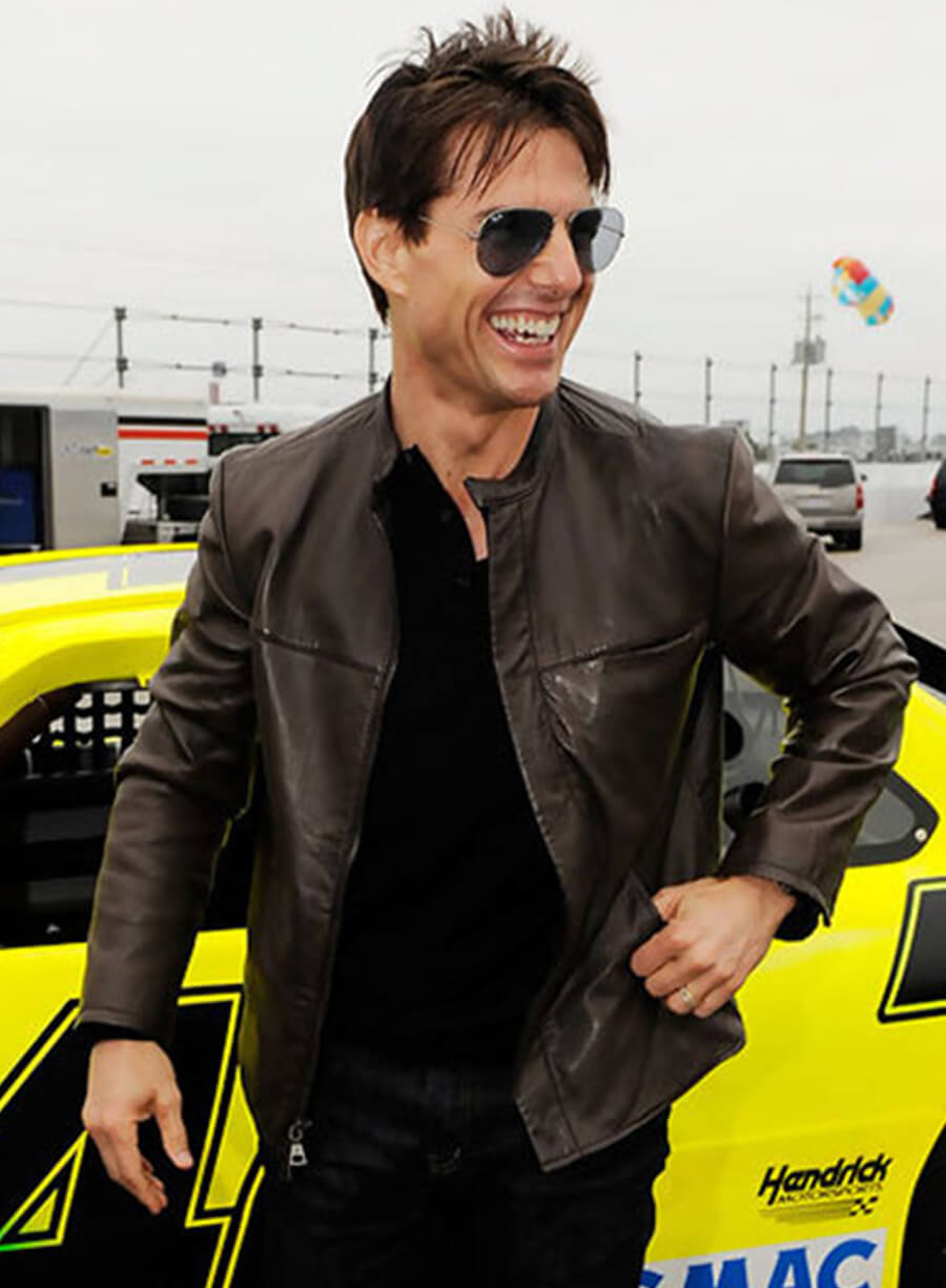 Harpoon Tom Cruise Inspired Brown Real Leather Leather Jacket