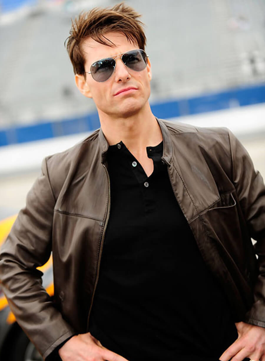Harpoon Tom Cruise Inspired Brown Real Leather Leather Jacket