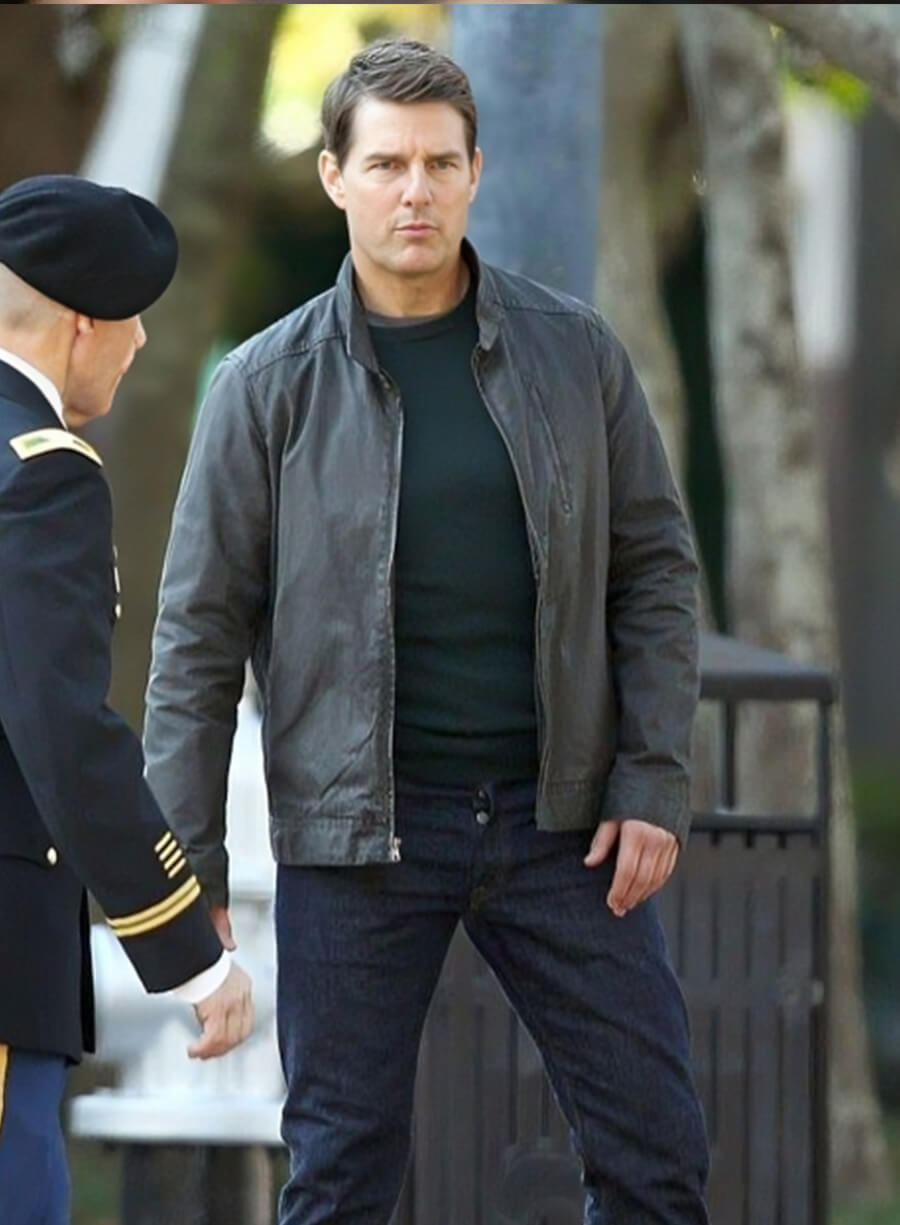 Harpoon Tom Cruise Inspired Brown Cotton Jacket - Jack Reacher Never Go Style